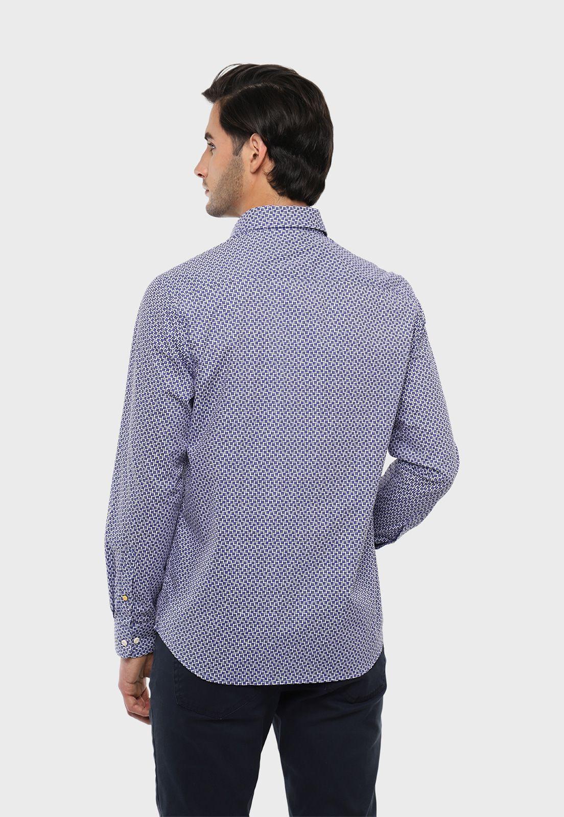 Camisa Casual Mini Print Arrow-1