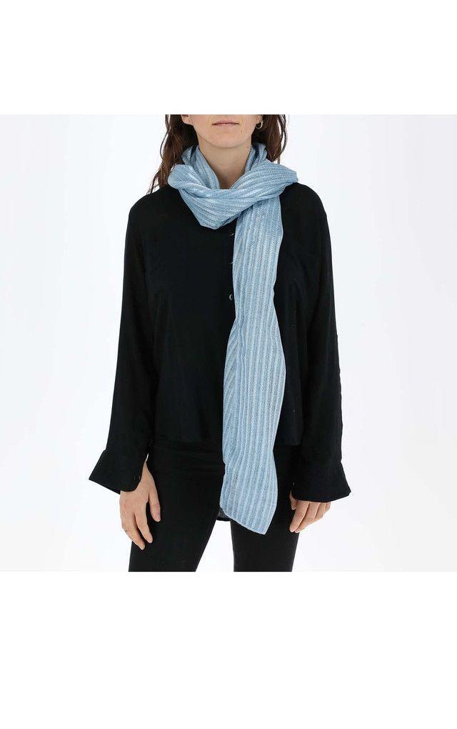 Pañuelo Liso Zigzag Azul Humana-1