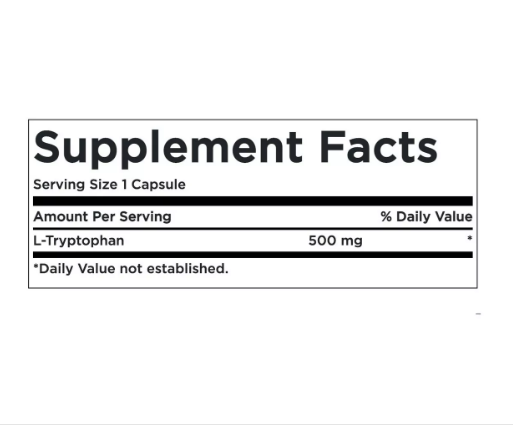 Triptofano L-triytophan 500mg 60caps - Swanson-1