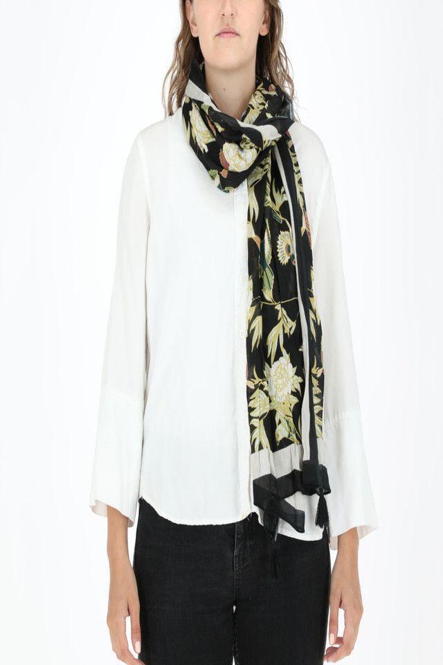 Pañuelo Primavera Negro i-D-0