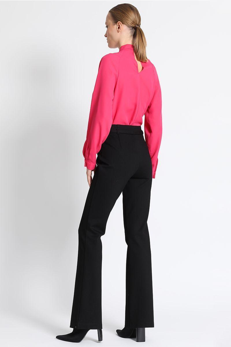 Pantalón Flare Mujer Negro Liola-3
