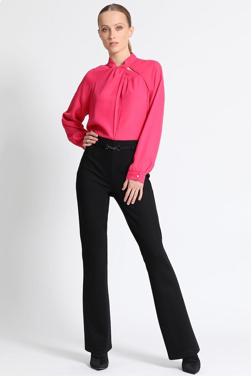 Pantalón Flare Mujer Negro Liola-0