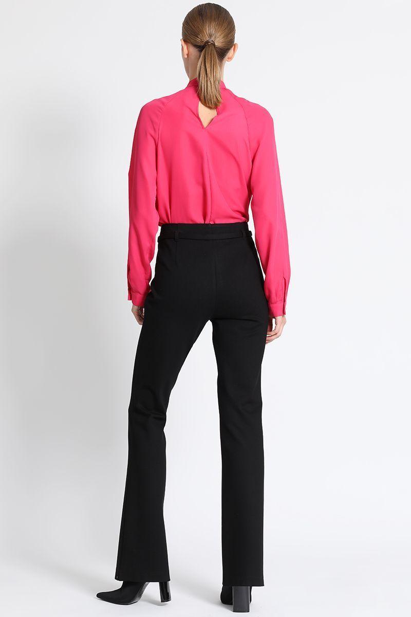 Pantalón Flare Mujer Negro Liola-4