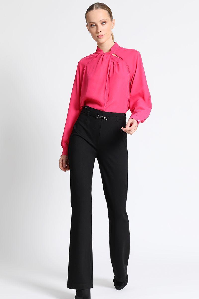 Pantalón Flare Mujer Negro Liola-1