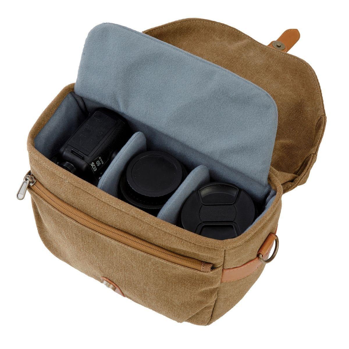 Bagsmart Bolso de hombro para cámara - Khaki-2