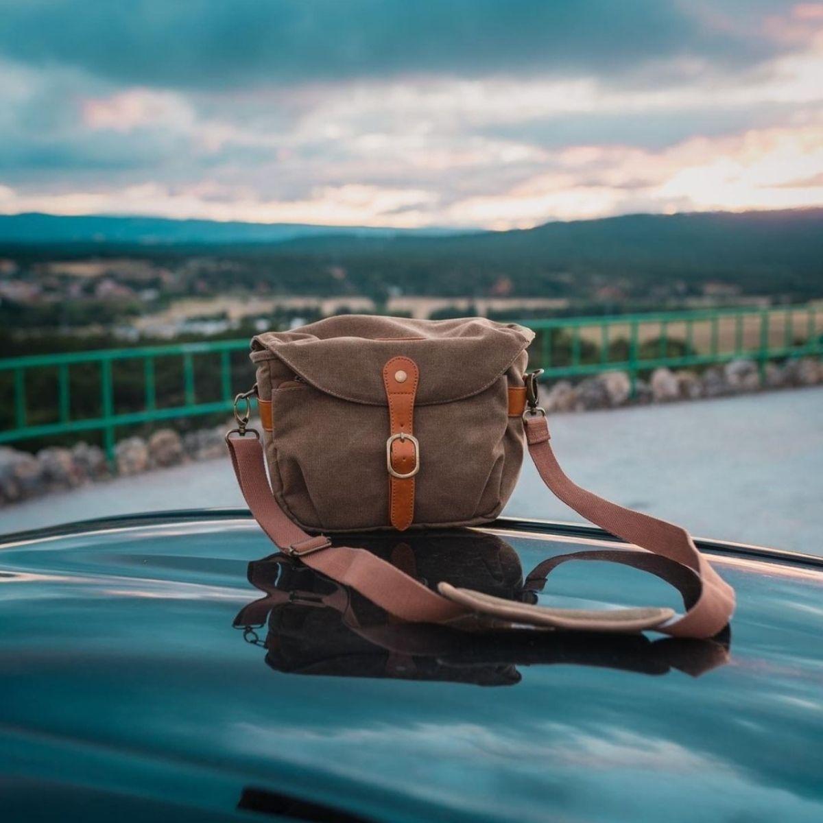 Bagsmart Bolso de hombro para cámara - Khaki-6