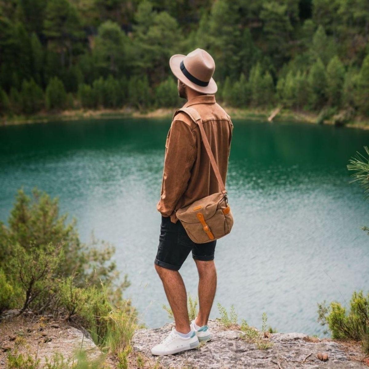 Bagsmart Bolso de hombro para cámara - Khaki-1