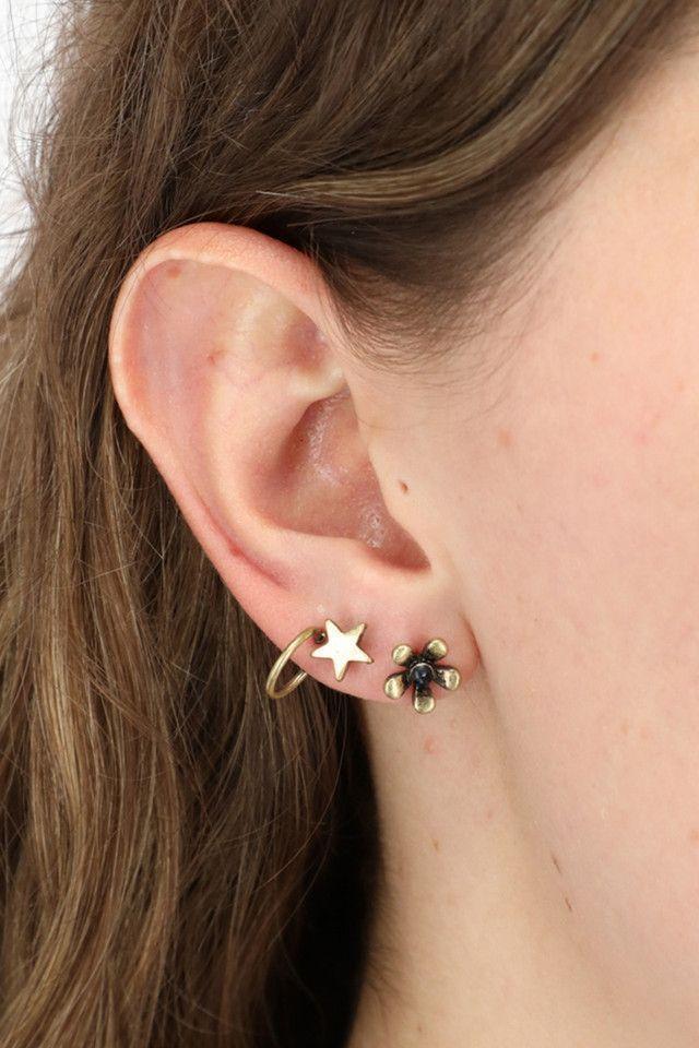 Set de Aros Star Dorado Humana-1