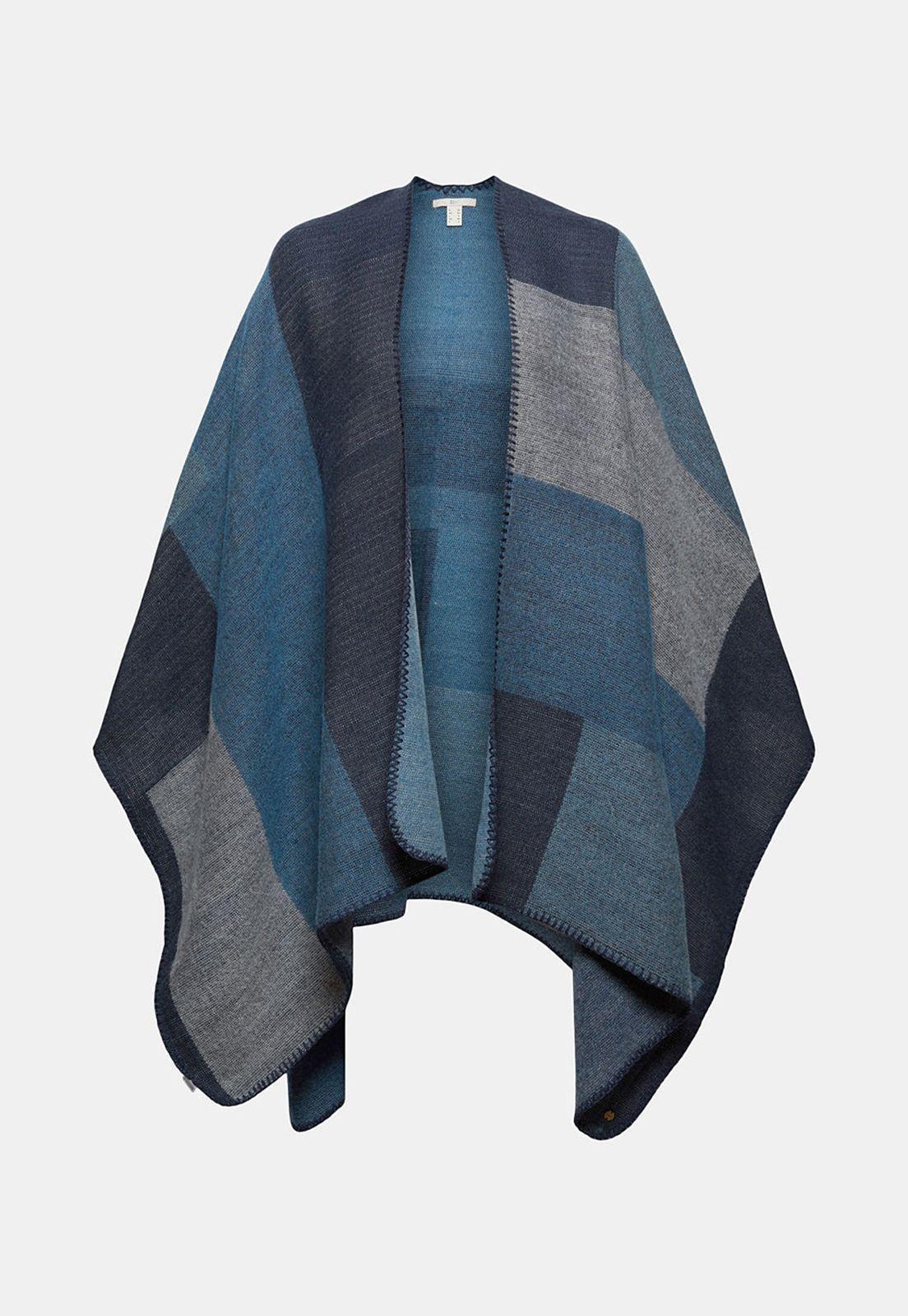 Poncho Con Diseño Estilo Patchwork Esprit-0