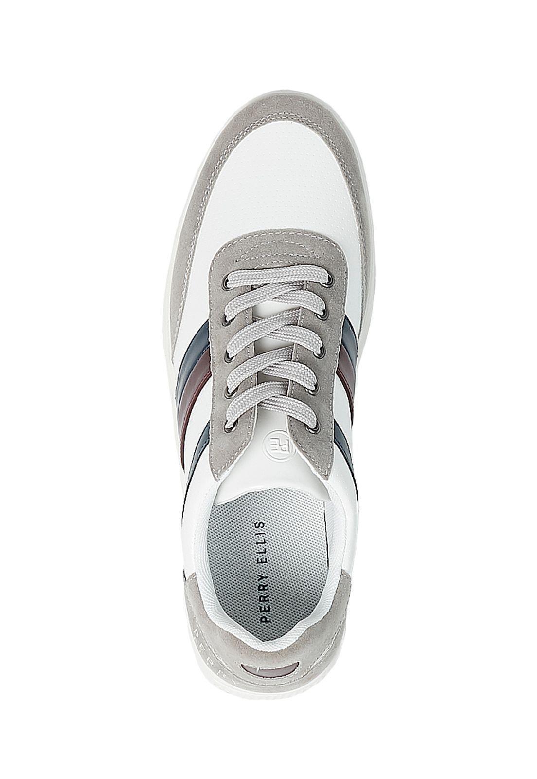 Zapatilla blanca con franjas-1