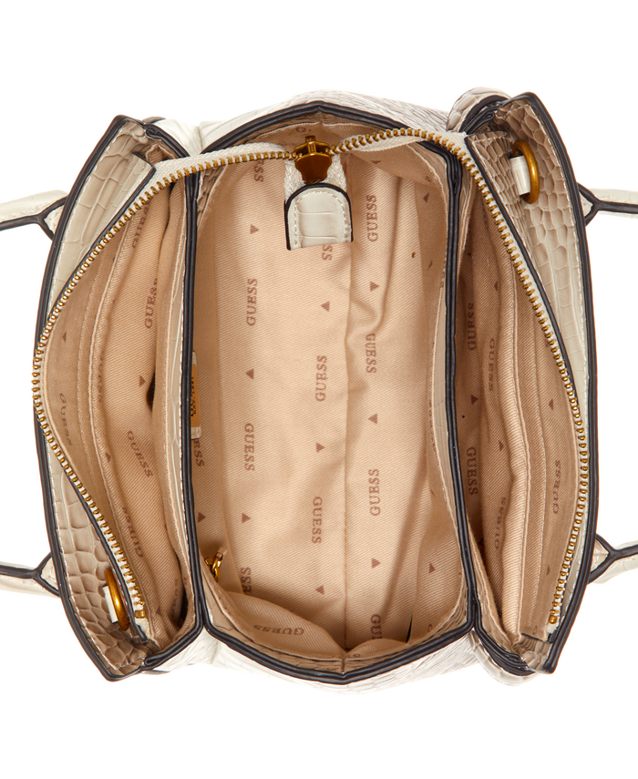 Mini Cartera Guess Enisa Mini Satchel Nat Crema-3