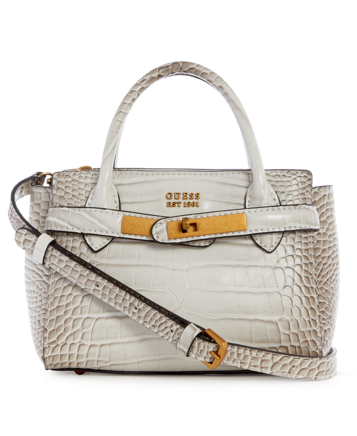 Mini Cartera Guess Enisa Mini Satchel Nat Crema-0