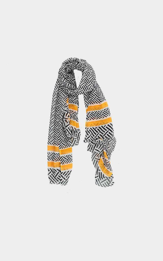 Pañuelo Estampado Trama negro i-D-0