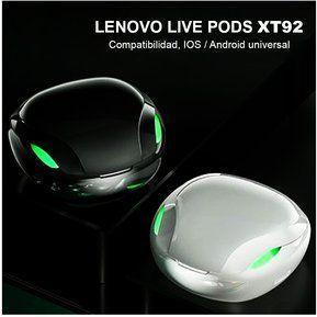 Audífonos Lenovo XT92 Gamer Inalámbricos Tws- Bluetooth 5.0 Blanco-2