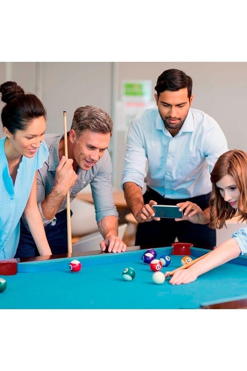 Mesa de Pool Plegable 6 Pies Café-3