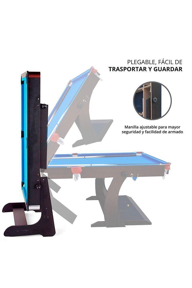 Mesa de Pool Plegable 6 Pies Café-2