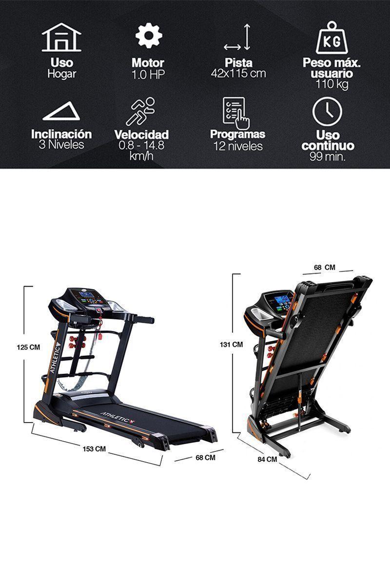 Trotadora Eléctrica Atletis MP3 USB K300 Plus-2