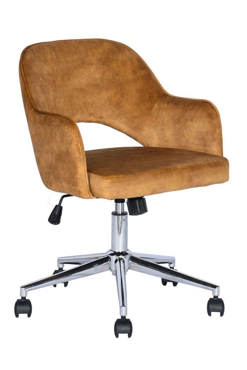 Silla Clarkson Escritorio Apoyabrazos Café-0