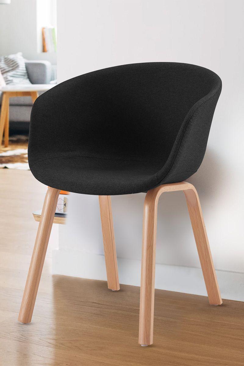 Pack 2 Silla de Comedor Sitial Legna Negro-5