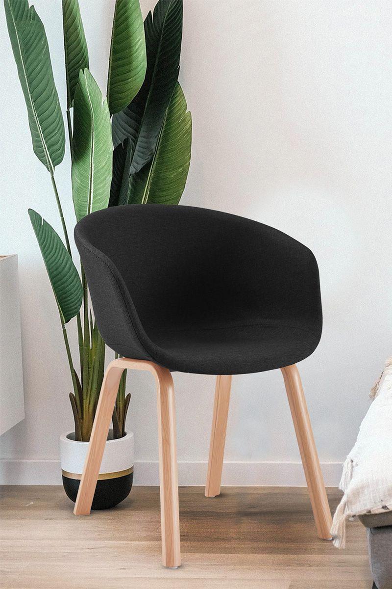Pack 2 Silla de Comedor Sitial Legna Negro-1