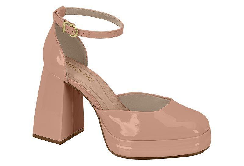 Zapato Mujer Taco Cuadrado Nude 4298-100- Beira Rio-0