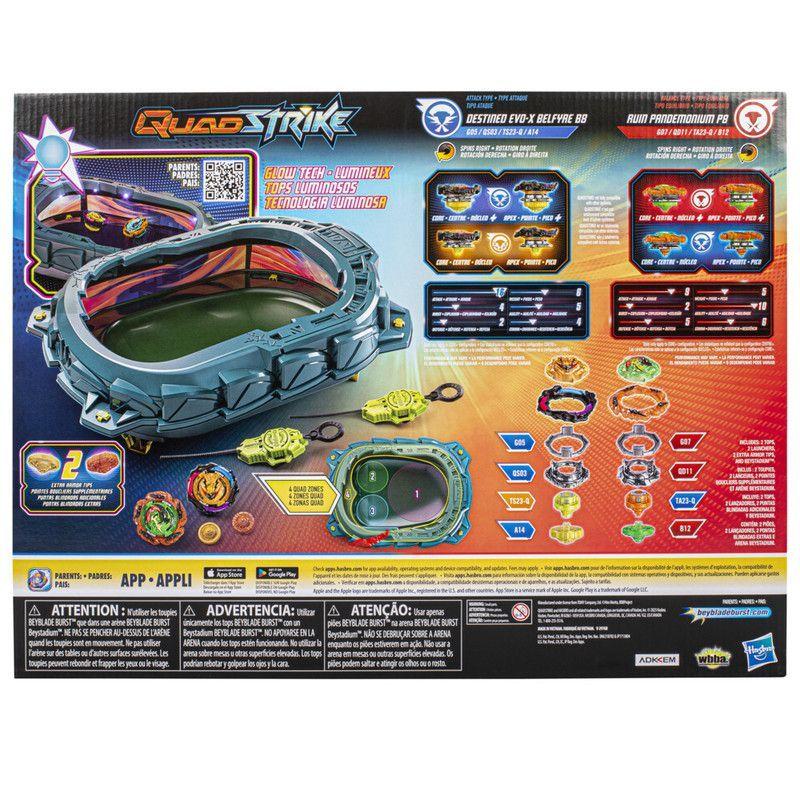 Estadio Beyblade Burst QuadStrike Set de batalla Light Ignite-3
