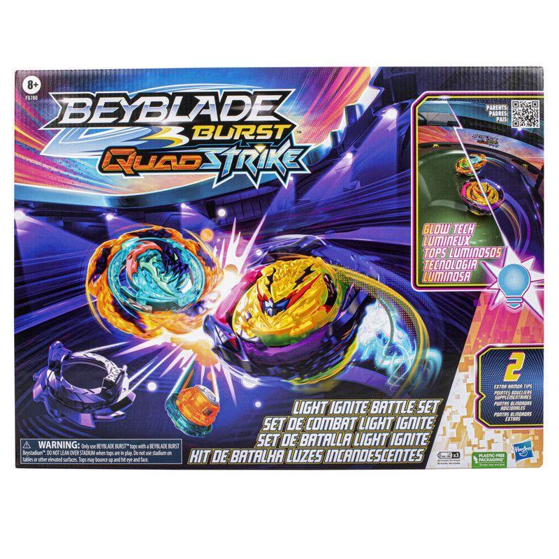 Estadio Beyblade Burst QuadStrike Set de batalla Light Ignite-0