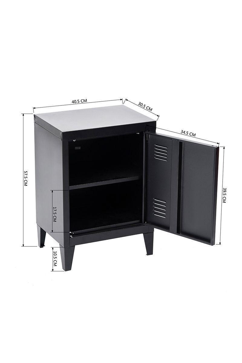 Velador Mesa Auxiliar Estante Metal 57.5x30.5x40.5-2