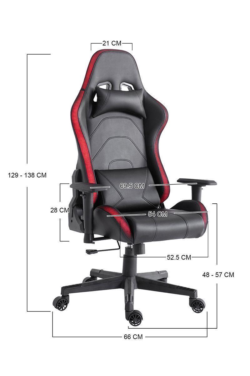 Silla Gamer Lights Game PVC Base Nylon Negro-2