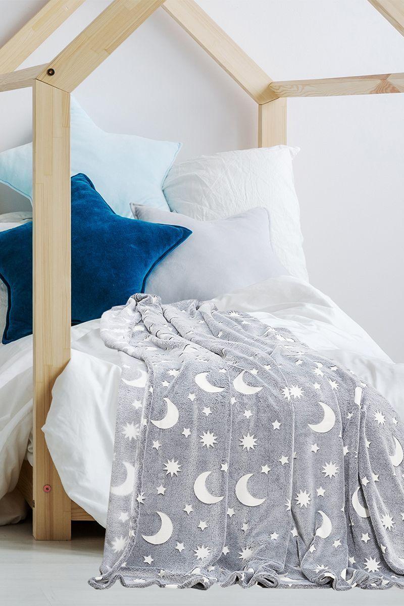 Manta Brilla en la Oscuridad 125x150 cm Gris-4