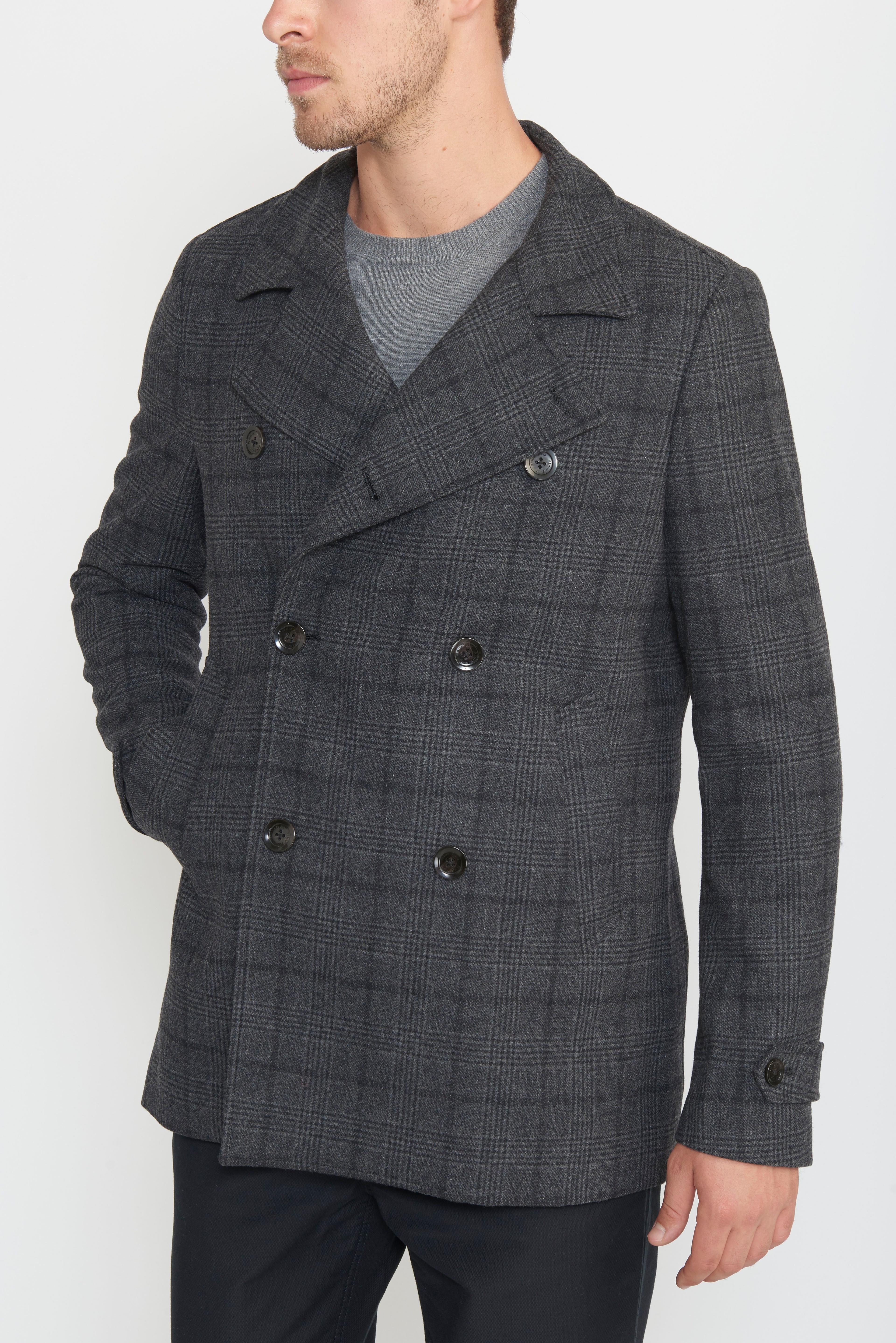 Abrigo Formal Diseño Gris-0