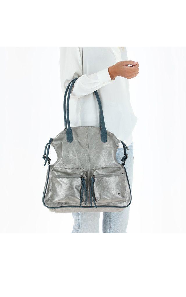 Cartera Hombro Moon Plateada Humana-3