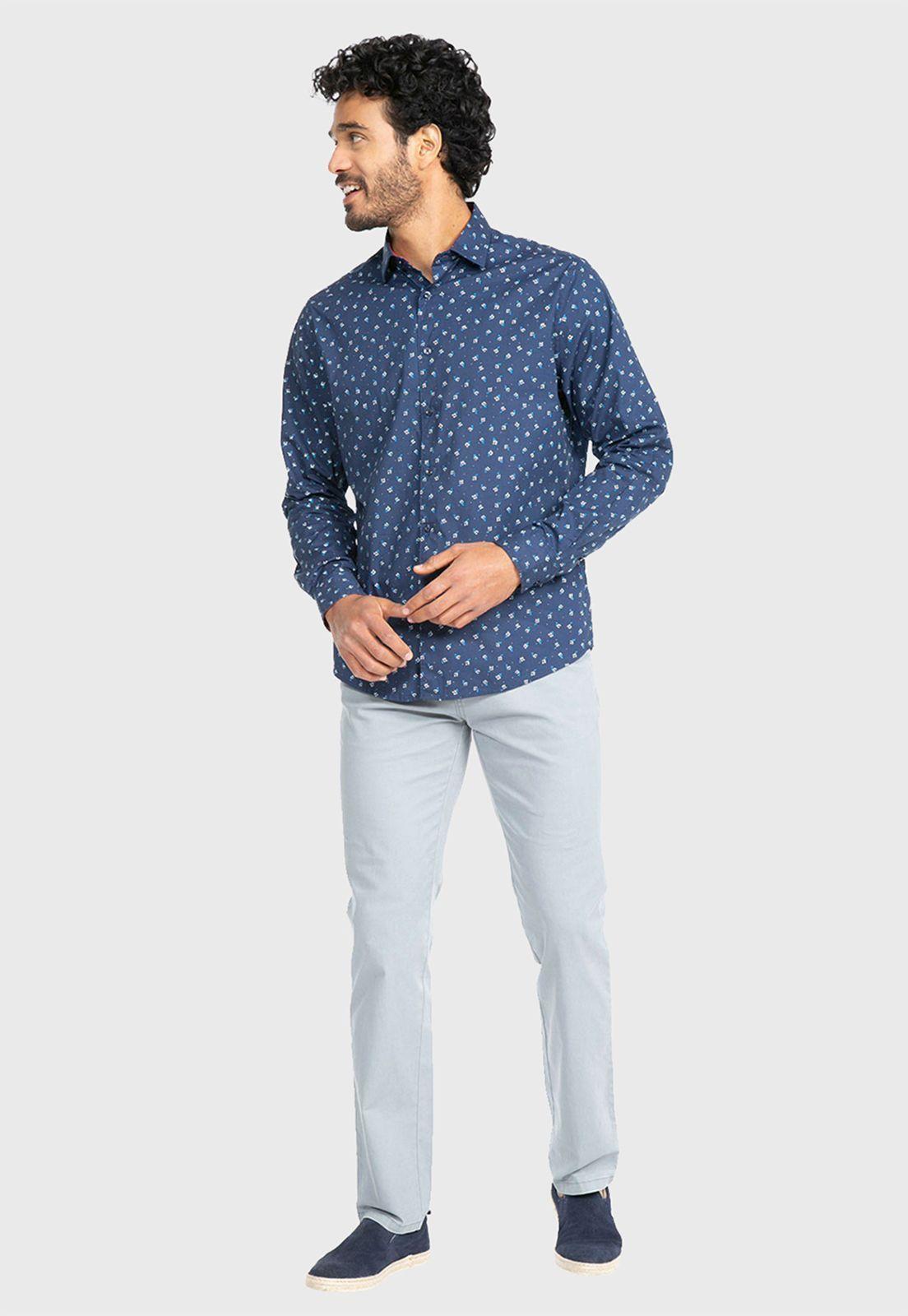 Camisa Casual Spandex Floreada-4