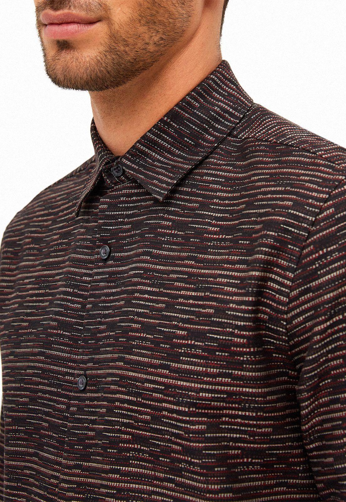 Camisa microdiseño negra-2