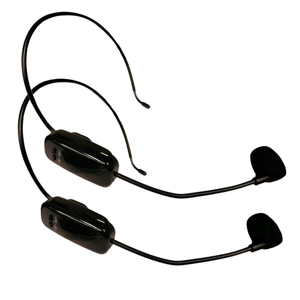 SISTEMA MICROFONO INALAMBRICO DOBLE UHF HEADSET (CINTILLO) MOD.U-722 GEMINI-0