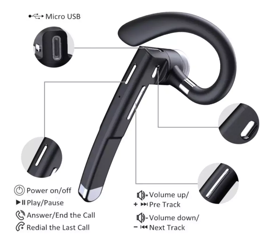 Audífono in-ear inalámbrico YYK-520-2