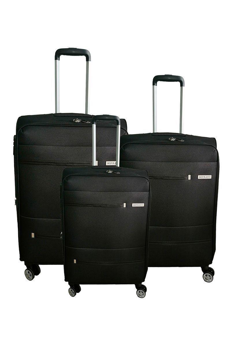 Set de Maletas Blandas Támesis S M L Negro-0
