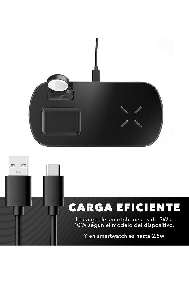 Cargador Inalámbrico 3en1 15W Samsung Apple Huawei-4