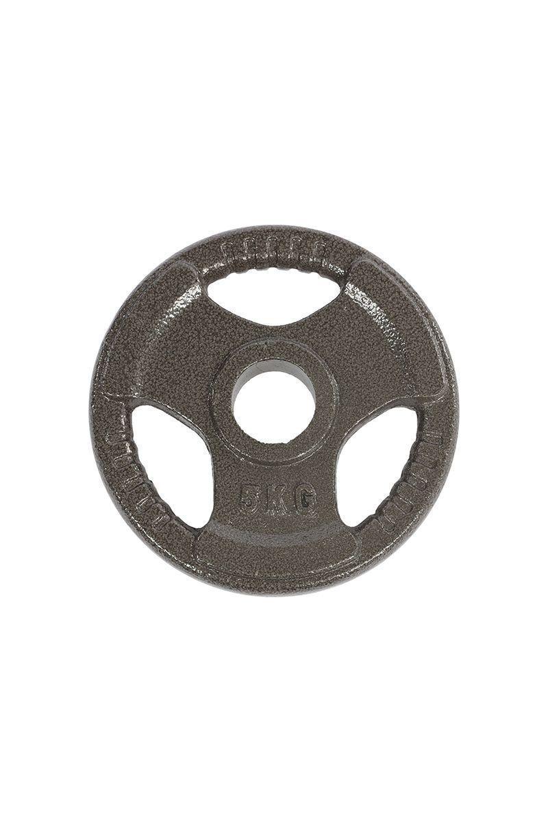 Disco de 5 Kg para Barra Olímpica Gris-0