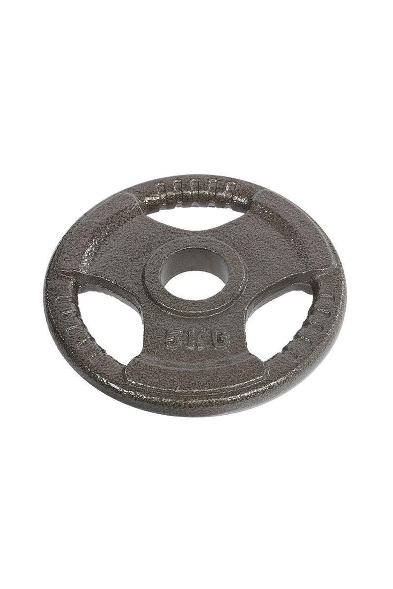 Disco de 5 Kg para Barra Olímpica Gris-3