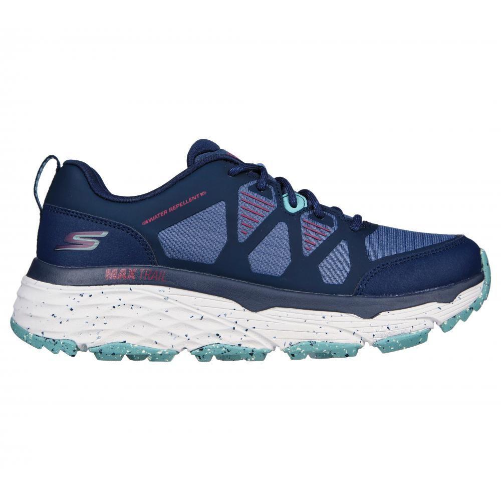 Zapatilla Mujer Max Cushioning Trail Azul Skechers-5