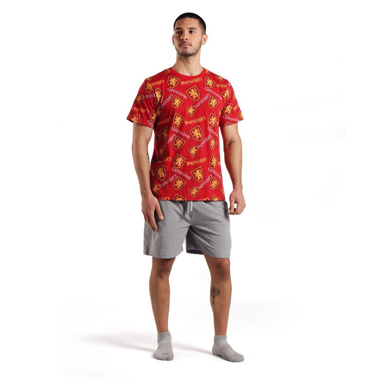 Pijama Algodón Hombre Verano Gryffindor C3 Top-0