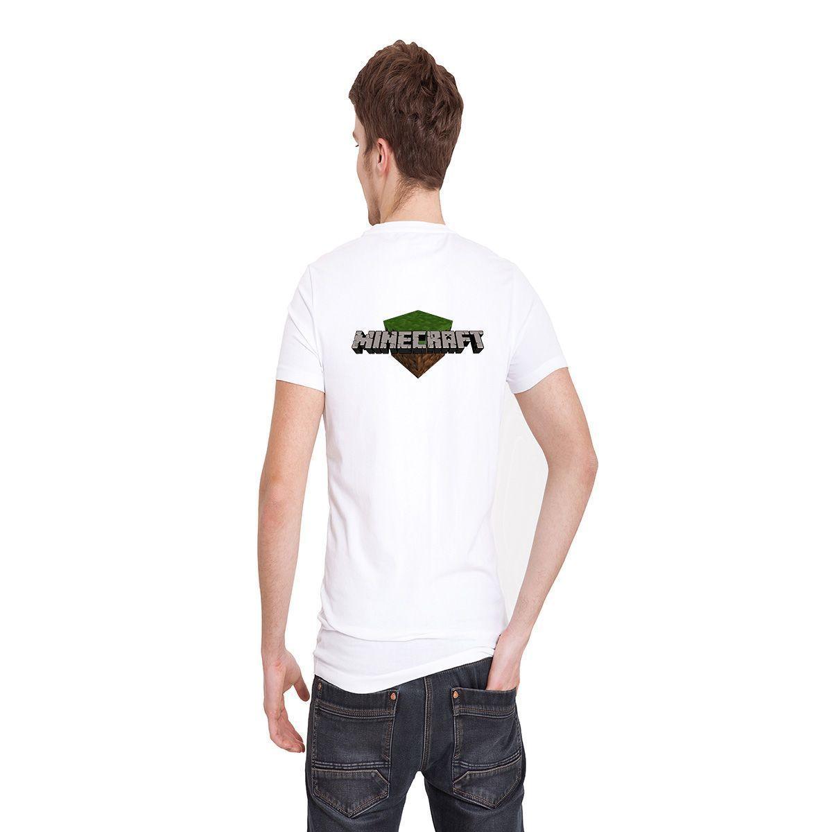 Polera Manga Corta Infantil Minecraft D8-1