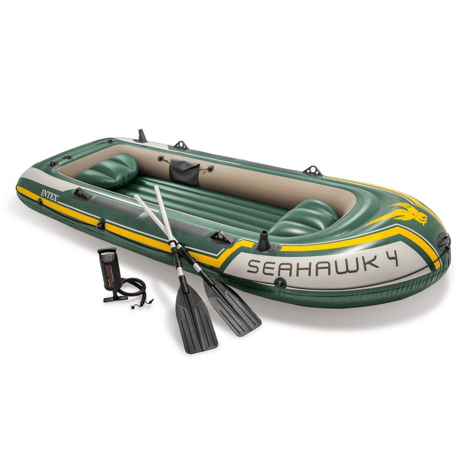 Bote Inflable Seahawk 4 – Set Remos/Inflador – Intex-0