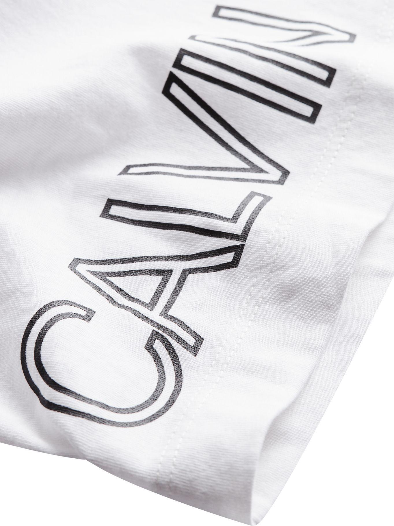 Polera Outline Logo Blanco Calvin Klein-4
