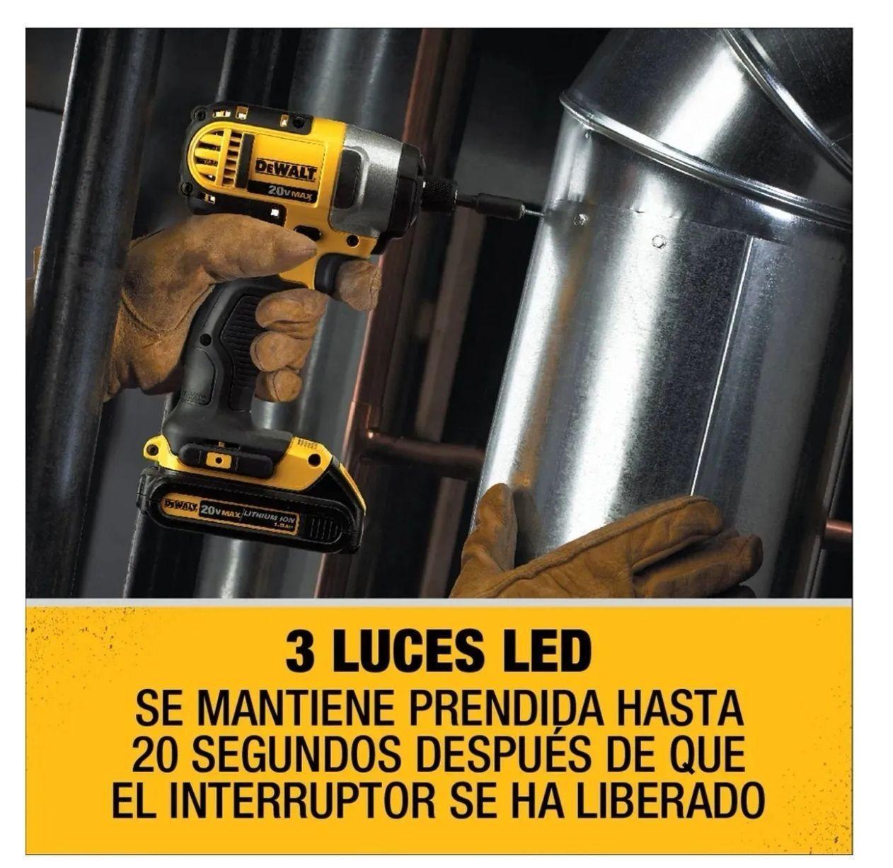 Atornillador De Impacto Dewalt Dcf885 20v 1/4 6.35mm (solo) -5