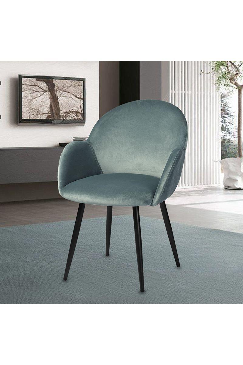 Pack 2 Sillas de Comedor Chiozza Sitial Terciopelo Verde-4
