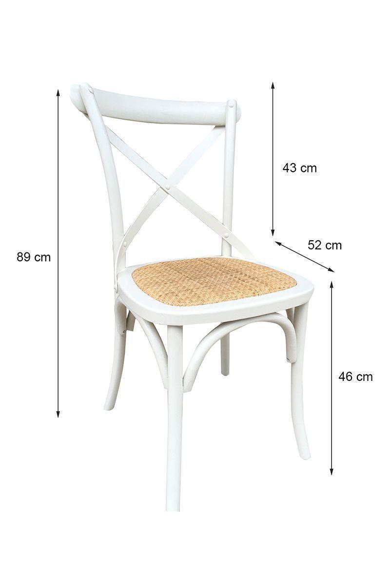 Pack 2 Sillas de Comedor Retro Blanco-2