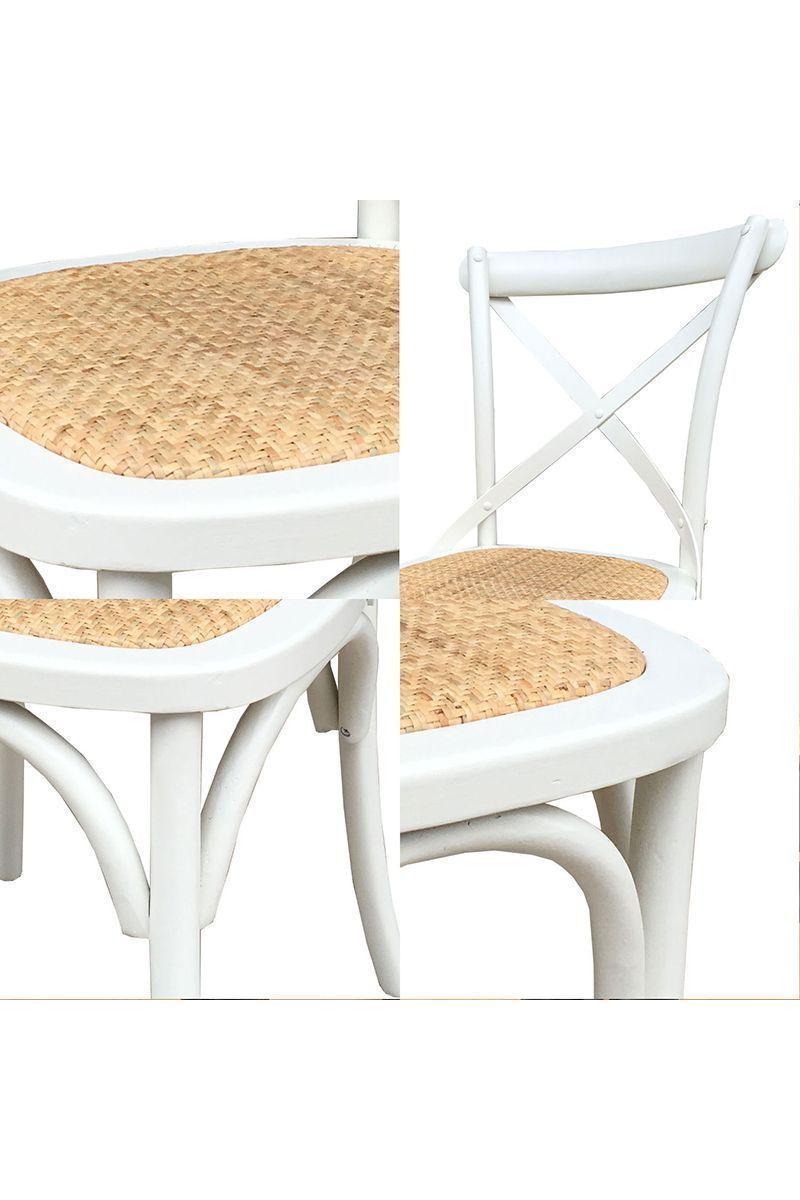 Pack 2 Sillas de Comedor Retro Blanco-4