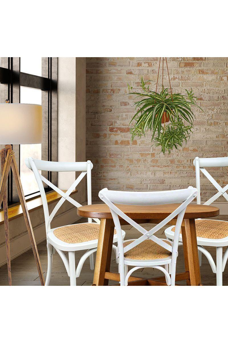 Pack 2 Sillas de Comedor Retro Blanco-1